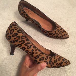 Clark Animal Print Kitten Heel
